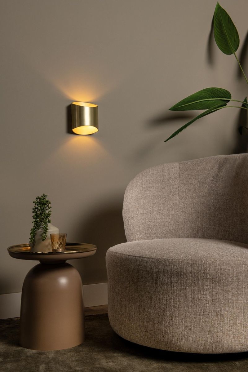 Lucide DILETTA - Nástenné svietidlo - 1xG9 - Matt Gold / Mosadz